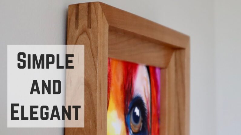 Making a Custom Frame for My Daughter's Painting // Home Decor Project // Woodworking