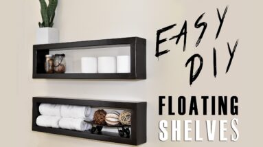$7 DIY Floating Shelf