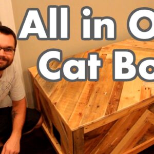 All in One Cat Box Out of Pallet Wood