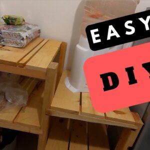 Beginner's easy and simple to make diy shelving organizer