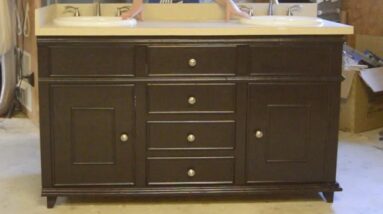 Building a Double Sink Bathroom Vanity - Part 3