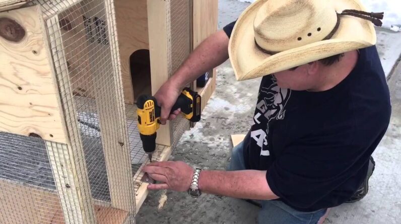 Building a rabbit hutch for less than $50.00 (follow up)