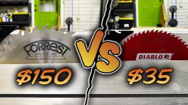 CHEAP vs EXPENSIVE Table Saw Blade Challenge