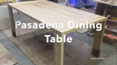 Dining Table: Mortise and Tenon with Hand Cut Dovetails