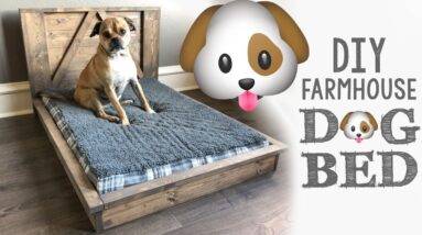 DIY Farmhouse Dog Bed