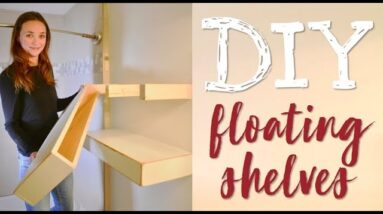 DIY floating shelves