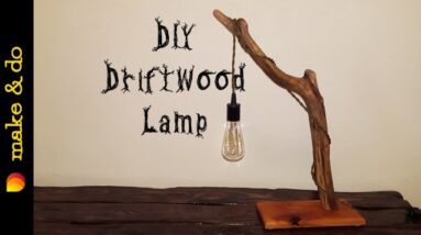 DIY - How to make this awesome driftwood rope lamp