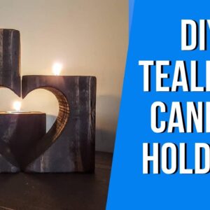DIY Tea Light Candle Holders Made From Scrap Wood
