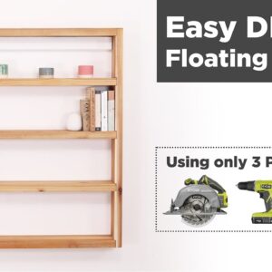 Easy DIY Floating Shelves | Woodworking for Beginners