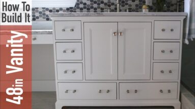 How to build a 48in Bathroom Vanity