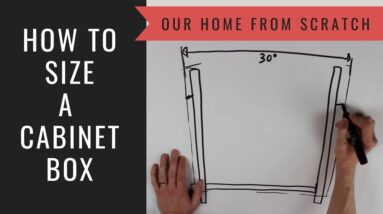 How to Build a Cabinet Lesson 15:  How to Size a Cabinet Box