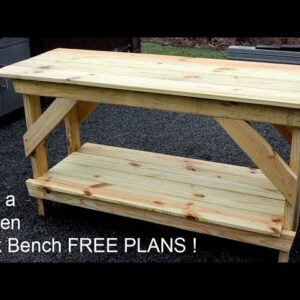 How to Build a Garden Work Bench - Free Plans