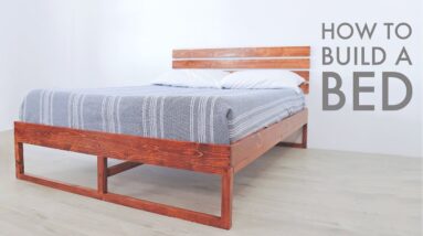 How To Build a Modern Bed w/ Limited Tools | Modern Builds | DIY