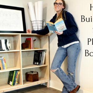 How to Build a One Sheet Plywood Bookshelf