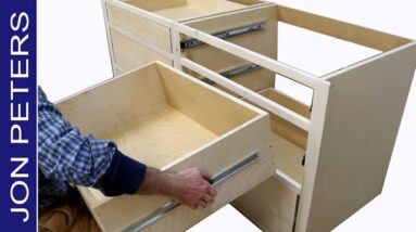 How to Build Kitchen Cabinets & Install Drawer Slides