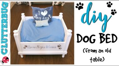 How to Make a DIY Dog Bed from an Old Table