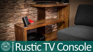 How to make a Rustic TV Stand - Reclaimed wood project