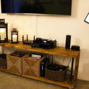 IT'S DONE! | DIY TV STAND | HOMEMADE 📺 🔨