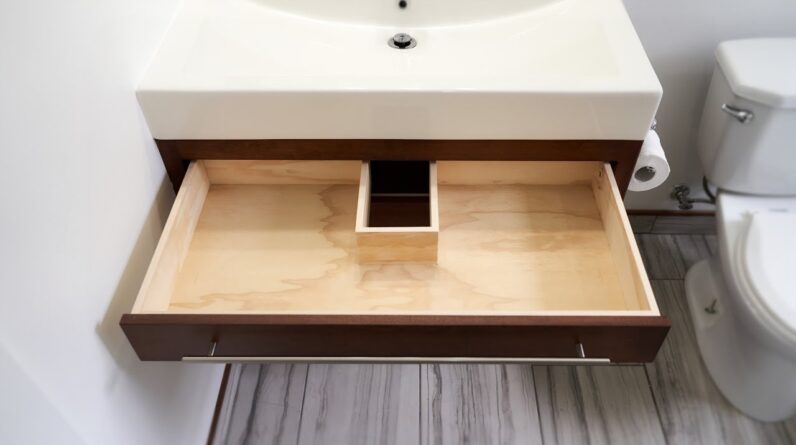 Making Notched Drawers for the Vanity Cabinet - Woodworking