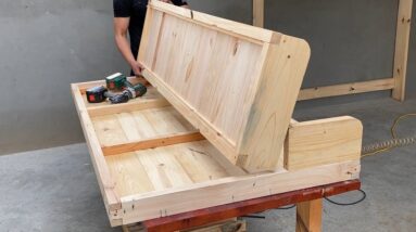 Creative Ideas For Your Workshop // Build Convertible Bed And Desk Kit - Suitable For Lunch Break