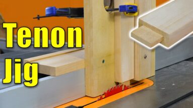 Make a Tenon Jig for the Table Saw (Mortise and Tenon Jointery) | Woodworking  Jig