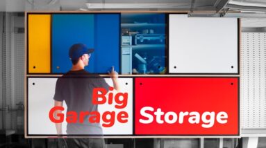 Vertical Plywood Cart + Big Garage Storage Upgrade | DIY Woodworking