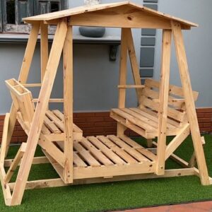 The Pallet Design And Concept Certainly Do Not Disappoint // Double Lawn Swings & Gliders For Your
