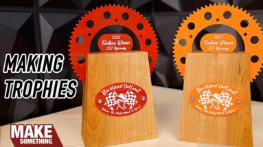 Making a pair of racing trophies | Woodworking project.