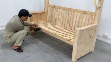 How To Build A Covered Outdoor Bench - Design Ideas Woodworking Projects Garden Furniture For Home
