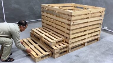 Useful Recycling Projects From Old Pallets - Make A Simple Swimming Pool Out Of Pallets