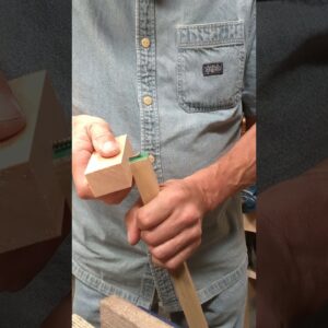 Here's a simple woodworking gauge made from a screw and a block of wood. #woodworking #paulsellers