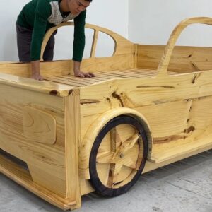 Amazing Design Ideas Art Woodworking Skills Ingenious Easy - Build Unique Bed In The Shape Of A Car