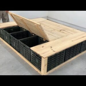 9 Amazing Homemade Ideas Worth Watching For Woodworking Project Cheap From Plastic Crates And Pallet