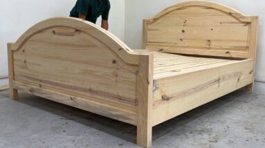 Amazing Peak Woodworking Art - Build A Bed With Artistic Curves
