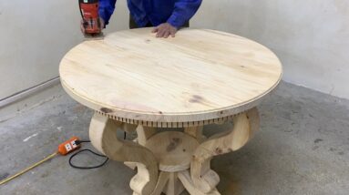 Amazing Woodworking Projects Craft Skills Fastest Easy - Idea Build A Round Table With Soft Curves