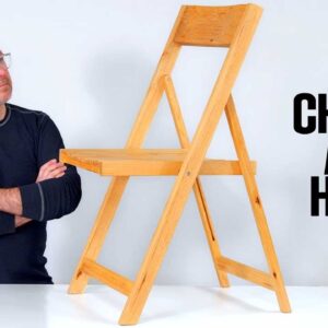 Designing and making a wooden folding chair.