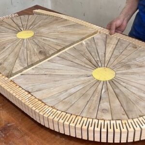 Amazing Woodworking Art - Build A Unique Coffee Table With Soft Curves