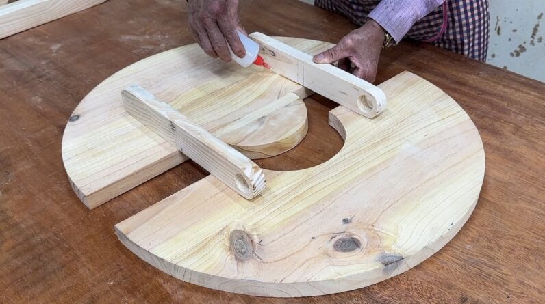 Amazing Smart Space Saving Woodworking Design Ideas - Build A Neat Folding Picnic Wooden Table