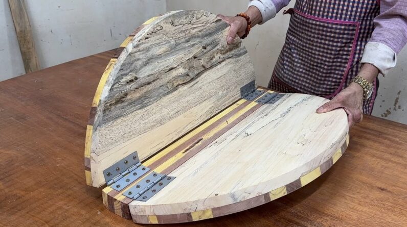 Design Ideas For Woodworking Recycled Into A Space Saving Cheap Furniture - Make Smart Folding Table