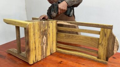 Amazing Perfect Woodworking Projects By Carpenter Will Shock You - Build And Assemble A Dining Chair